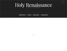 Tablet Screenshot of holyrenaissance.com